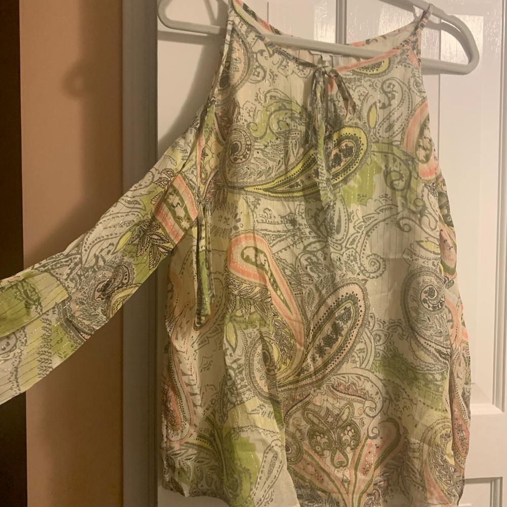 NWT! Next Paisley Cold Shoulder Blouse - Picture 2 of 5